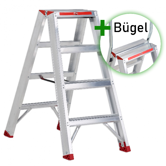 Altrex Sierra beidseitig begehbare Stufenstehleiter SDO 4 Stufen mit Bügel Altrex Sierra beidseitig begehbare Stufenstehleiter SDO 4 Stufen mit Bügel-Beschreibung lesen