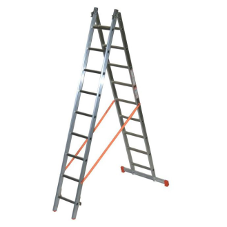 Facal Mehrzweckleiter 2-teilig GENIA S300 2x9 Sprossen-Beschreibung lesen