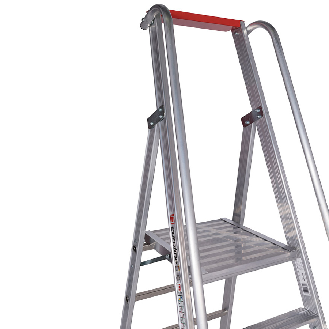 Euroline Premium 32677 Stufenstehleiter mit großer Standplattform 5 Stufen-Beschreibung lesen