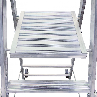 Euroline Premium 32677 Stufenstehleiter mit großer Standplattform 5 Stufen-Beschreibung lesen