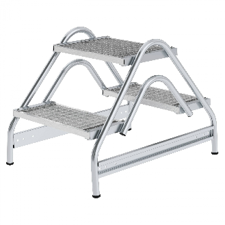 Arbeitspodest aus Aluminium 2x2 Stufen-Beschreibung lesen