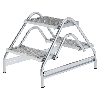 Arbeitspodest aus Aluminium 2x2 Stufen