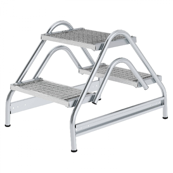 Arbeitspodest aus Aluminium 2x2 Stufen-Beschreibung lesen