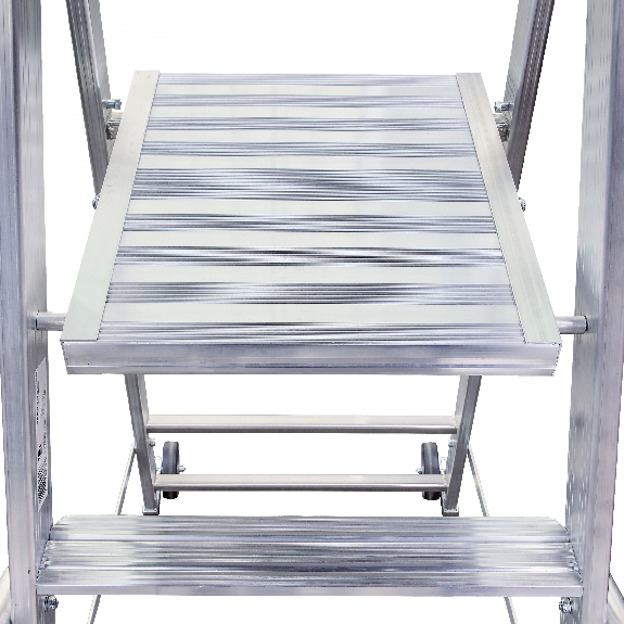 Euroline Premium 32677 Stufenstehleiter mit großer Standplattform 6 Stufen-Beschreibung lesen