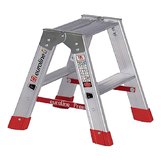 Euroline Premium 30577 Stufenstehleiter 2x2 Stufen-Beschreibung lesen