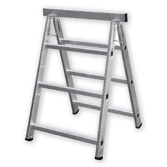 Iller Aluminium Arbeitsbock, klappbar 0,90x0,70m 3 Sprossen-Beschreibung lesen