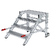MUNK Arbeitspodest fahrbar Aluminium geriffelt 800mm Stufenbreite 4 Stufen MUNK Arbeitspodest fahrbar Aluminium geriffelt 800mm Stufenbreite 4 Stufen