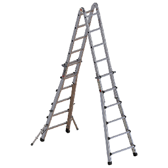 Klappleiter aus Aluminium mit Standverbreiterung 4x6 Sprossen-Beschreibung lesen