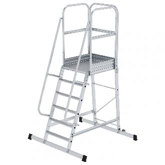 Podesttreppe fahrbar 6 Stufen-Beschreibung lesen