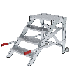 MUNK Arbeitspodest fahrbar Aluminium geriffelt 600mm Stufenbreite 4 Stufen MUNK Arbeitspodest fahrbar Aluminium geriffelt 600mm Stufenbreite 4 Stufen
