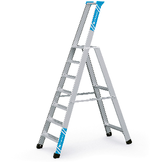 Zarges Stehleiter Seventec S mit Sicherheitsplattform 7 Stufen-Beschreibung lesen