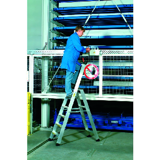 Zarges Stehleiter Seventec S mit Sicherheitsplattform 7 Stufen-Beschreibung lesen