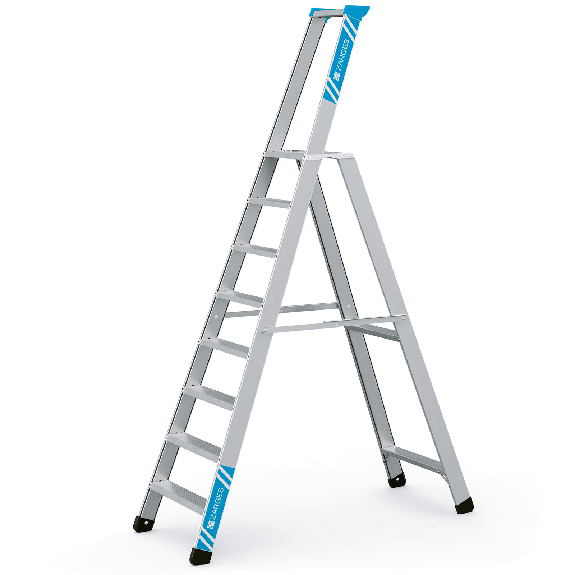 Zarges Stehleiter Seventec S mit Sicherheitsplattform 8 Stufen-Beschreibung lesen