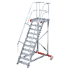 Wartungsplattform aus Aluminium mit 10 Stufen