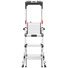 Hailo TL100 TopLine Alu Teleskop Stehleiter 5 Stufen Hailo TL100 TopLine Alu Teleskop Stehleiter 5 Stufen
