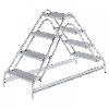 MUNK Aluminium Arbeitspodest 2x4 Stufen