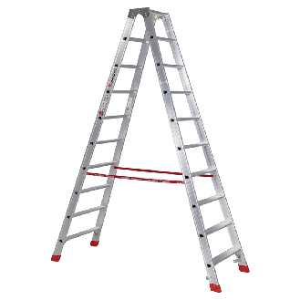 Euroline Premium 30577 Stufenstehleiter 2x10 Stufen-Beschreibung lesen