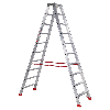 Euroline Premium 30577 Stufenstehleiter 2x10 Stufen Euroline Premium 30577 Stufenstehleiter 2x10 Stufen