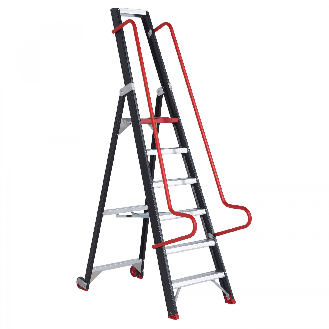 Altrex Taurus Stufenstehleiter mit Rollen TME 6 Stufen-Beschreibung lesen