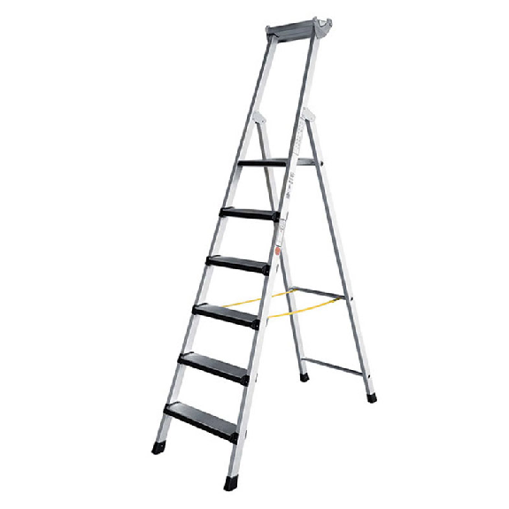 Escalera anodizada de 5 peldaños acolchados-Leer más