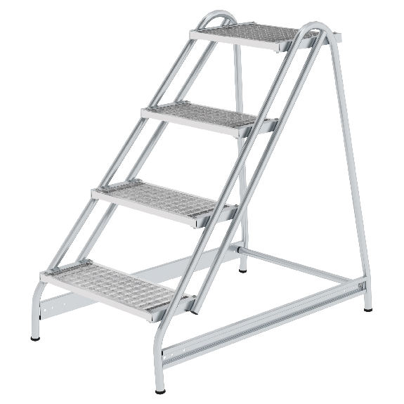 Plateforme de travail MUNK aluminium/Giro 4 marches-Leggi tutto