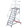 Euroline 513 Wartungsbühne 60° 600mm Stufenbreite 9 Stufen Alu gerieft