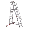 Euroline Premium 32777 Podestleiter fahrbar 10 Stufen