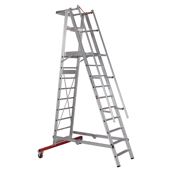 Euroline Premium 32777 Podestleiter fahrbar 10 Stufen-Beschreibung lesen