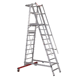 Euroline Premium 32777 Podestleiter fahrbar 10 Stufen-Beschreibung lesen