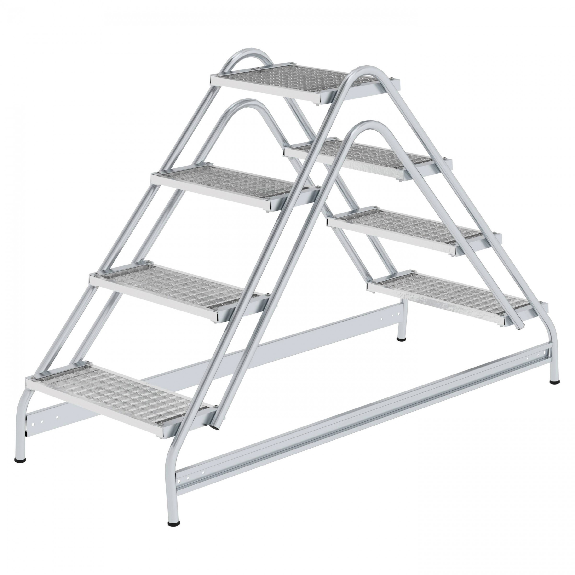 Arbeitspodest aus Aluminium 2x4 Stufen Arbeitspodest aus Aluminium 2x4 Stufen-Beschreibung lesen