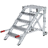 MUNK Arbeitspodest fahrbar Aluminium geriffelt 600mm Stufenbreite 5 Stufen MUNK Arbeitspodest fahrbar Aluminium geriffelt 600mm Stufenbreite 5 Stufen