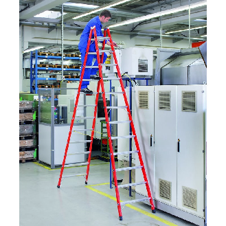 Stehleiter aus Kunststoff 2 x 4 Sprossen-Beschreibung lesen