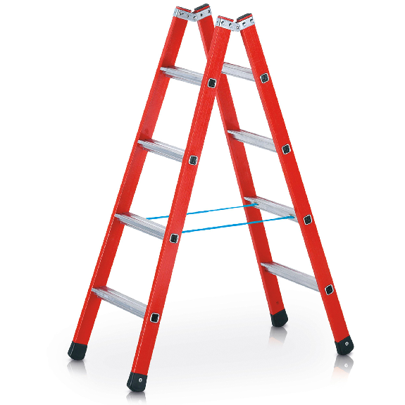 ZARGES EFAmix B - escabeau en plastique 2 x 4 échelons-Leer más
