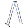 Iller Multifunktions- Klappleiter beidseitig begehbar mit 2x6 Sprossen und 4,40m AH Iller Multifunktions- Klappleiter beidseitig begehbar mit 2x6 Sprossen und 4,40m AH
