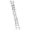 Euroline Premium 31601 Vario-Klappleiter 4x4 Sprossen
