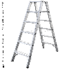 Iller Stufenstehleiter mit 2x7 Stufen 3,20m AH