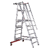 Euroline Premium 32777 Podestleiter fahrbar 6 Stufen