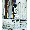 Stehleiter mit verlängerbaren Holmen 2x8 Stufen Stehleiter mit verlängerbaren Holmen 2x8 Stufen