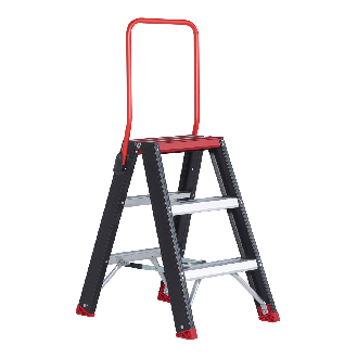 Altrex Taurus beidseitig begehbare Stufenleiter TDO 3 Stufen mit Bügel-Beschreibung lesen