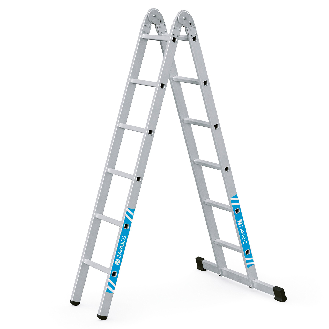 Zarges Mehrzweck-Klappleiter Combimaster X 2-teilig 2x6 Sprossen-Beschreibung lesen