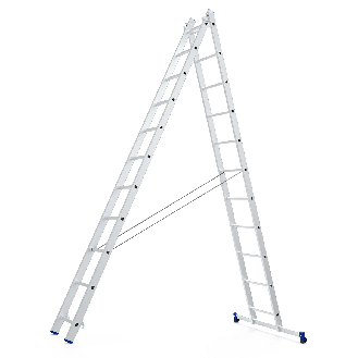 Mehrzweckleiter 2x11 Sprossen-Beschreibung lesen
