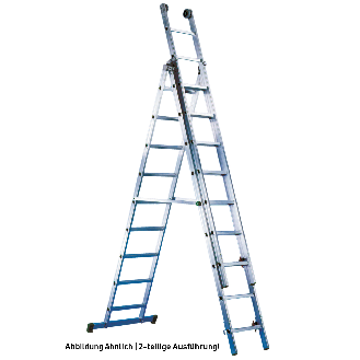 Facal Mehrzweckleiter DAMA 2-teilig 2x12 Sprossen-Beschreibung lesen