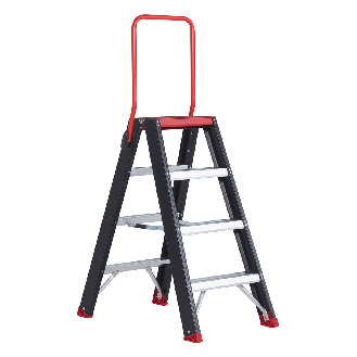 Altrex Taurus beidseitig begehbare Stufenleiter TDO 4 Stufen mit Bügel-Beschreibung lesen
