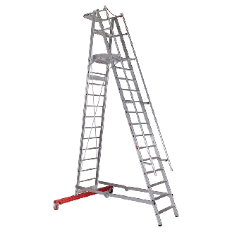 Euroline Premium 32777 Podestleiter fahrbar 14 Stufen-Beschreibung lesen