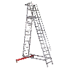 Euroline Premium 32777 Podestleiter fahrbar 14 Stufen