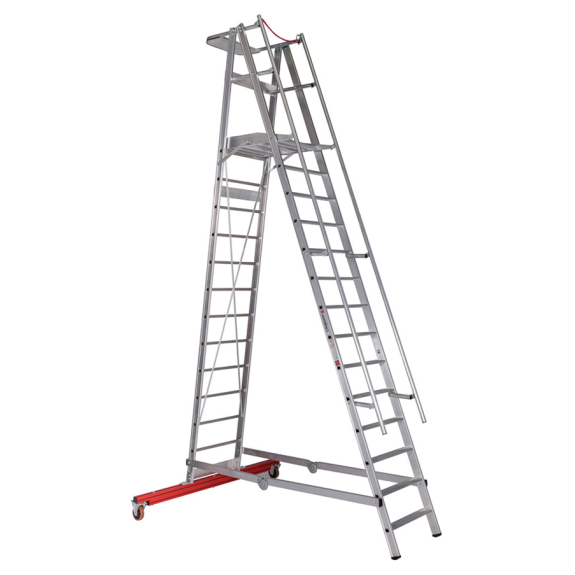 Euroline Premium 32777 Podestleiter fahrbar 14 Stufen-Beschreibung lesen