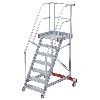 Euroline 513 Wartungsbühne 60° 800mm Stufenbreite 7 Stufen Alu gerieft