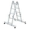 MUNK Vielzweckleiter mit Nivello Traverse und Holzbelag 2x2 + 2x3 Sprossen MUNK Vielzweckleiter mit Nivello Traverse und Holzbelag 2x2 + 2x3 Sprossen