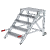 MUNK Arbeitspodest fahrbar Aluminium geriffelt 800mm Stufenbreite 5 Stufen MUNK Arbeitspodest fahrbar Aluminium geriffelt 800mm Stufenbreite 5 Stufen