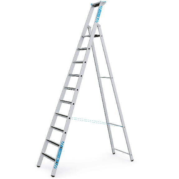 Zarges gebördelte Stufen-Stehleiter R13step S 10 Stufen-Beschreibung lesen
